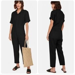 MATE the Label Black Linen Jumpsuit